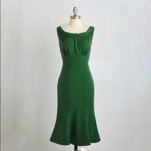 BLUE Stop Staring pinup wiggle dress